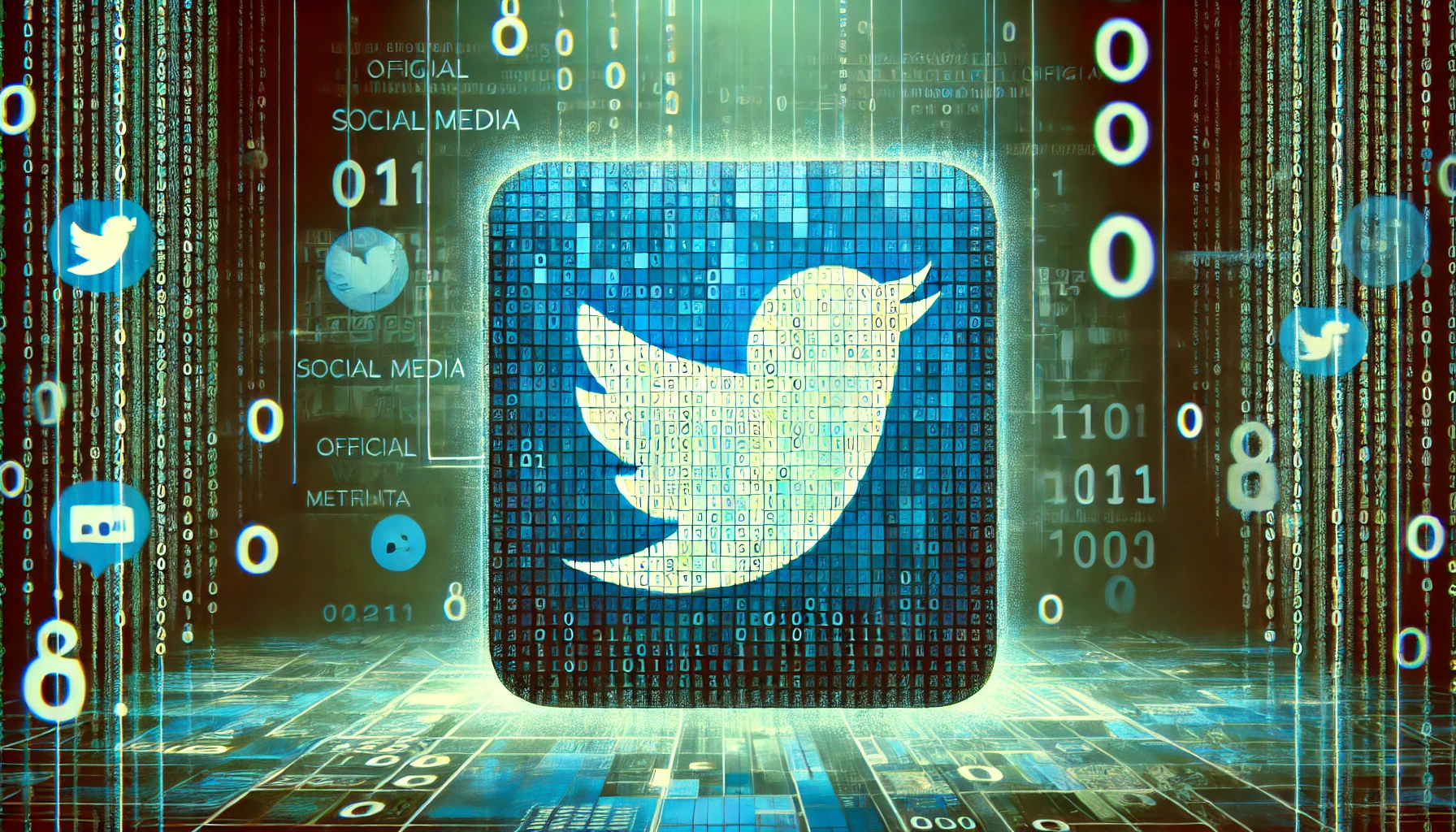 Twitter metadata and anonymisation concept illustrating privacy risks for users.